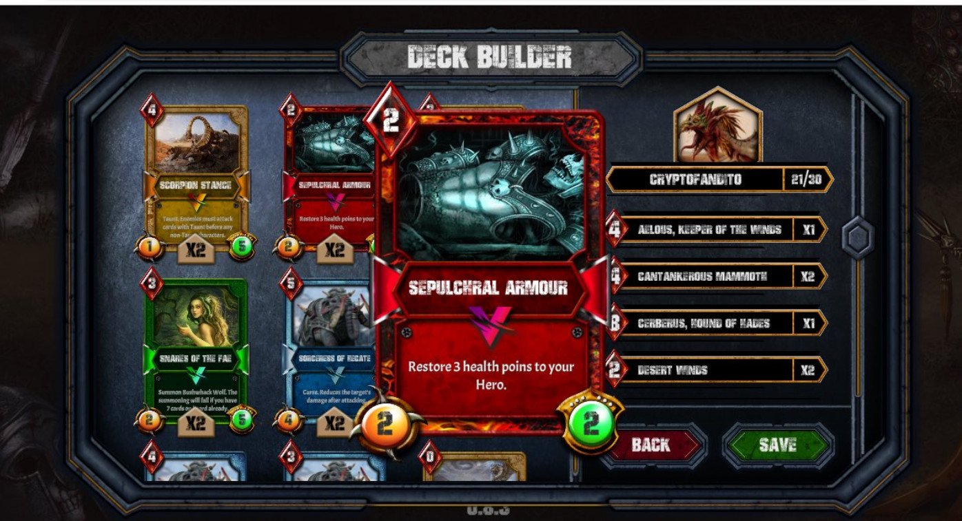A game screen from the NFT-based game Berserk: Vulcanites Unleashed
