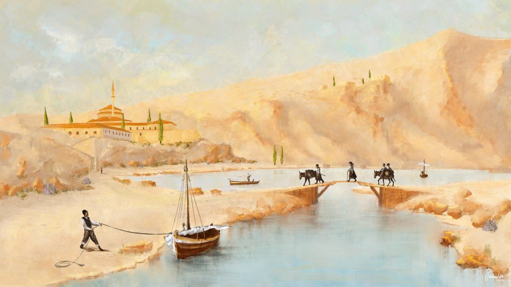 Mediterranean Bay by Upheaver is just one of many pieces hosted by the Museum of Crypto Art.