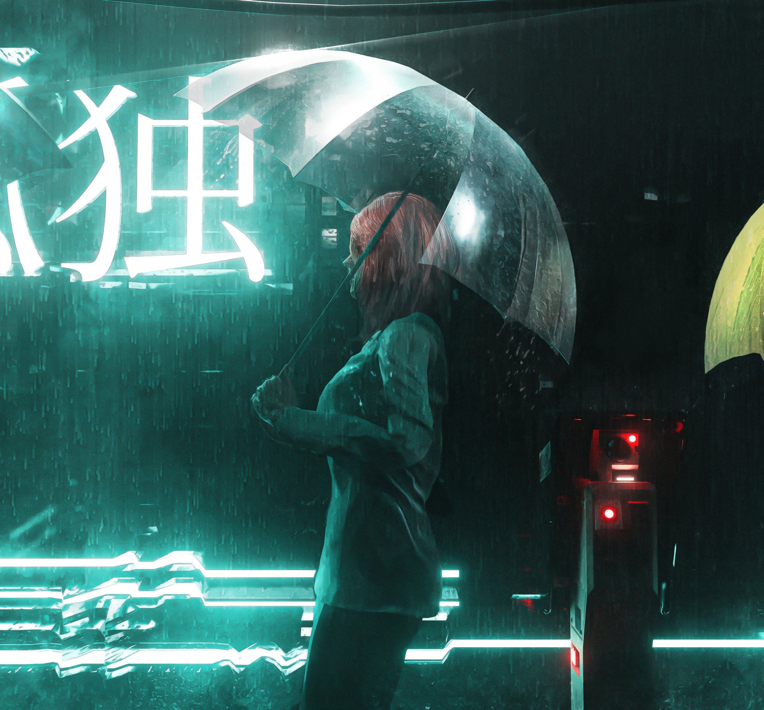 "Saudade" by NFT artist Alex Benedith continues the cyberpunk vibe with gorgeous visuals.
