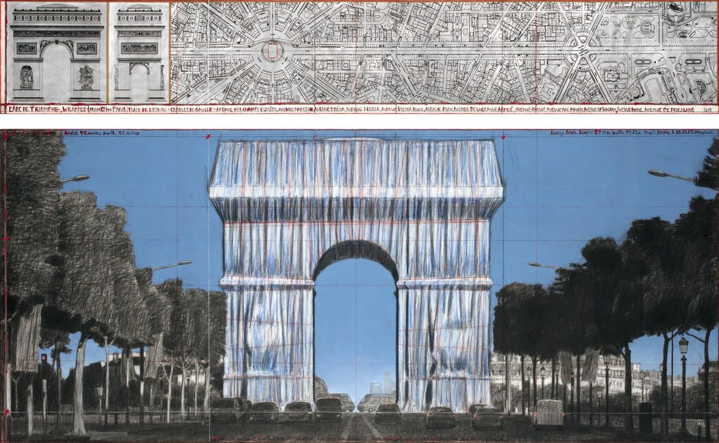 Sotheby’s to Auction Christo’s Arc de Triomphe Wrap Sketches as NFT