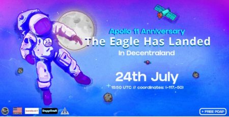 The Eagle has Landed event announcement by Decentraland