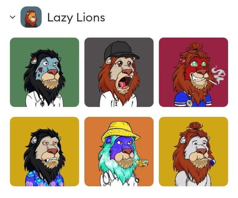 Lazy Lions NFT Collectibles Sells Out in 5 Hours