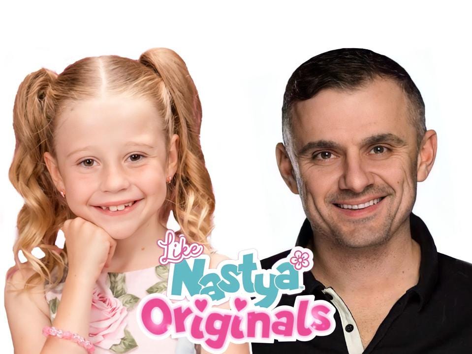 Nastya Youtube child star Gary Vee Vaynerchuk NFT Collection Poster Nastya Originals