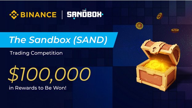 Binance Trading Compettion for SAND utility token of The Sandbox Poster