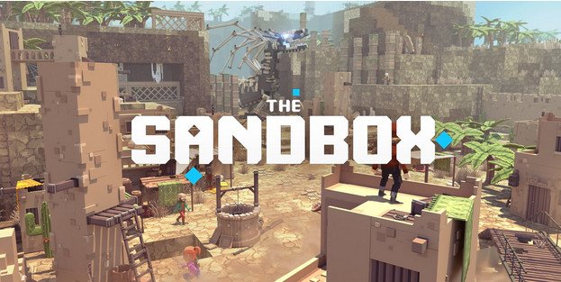 The Sandbox logo home page screenshot