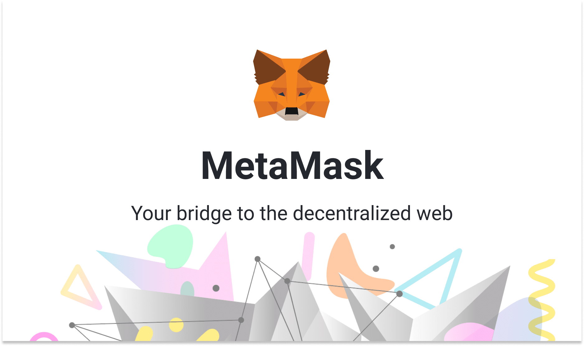 Image featuring the official Metamask logo