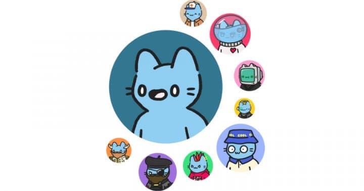 Sample Cool Cats NFT Avatars pfp Collectibles