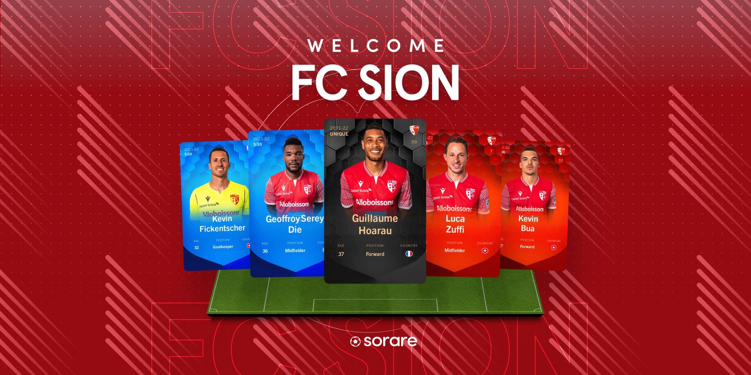 banner SoRare Switzerland FC Sion launch