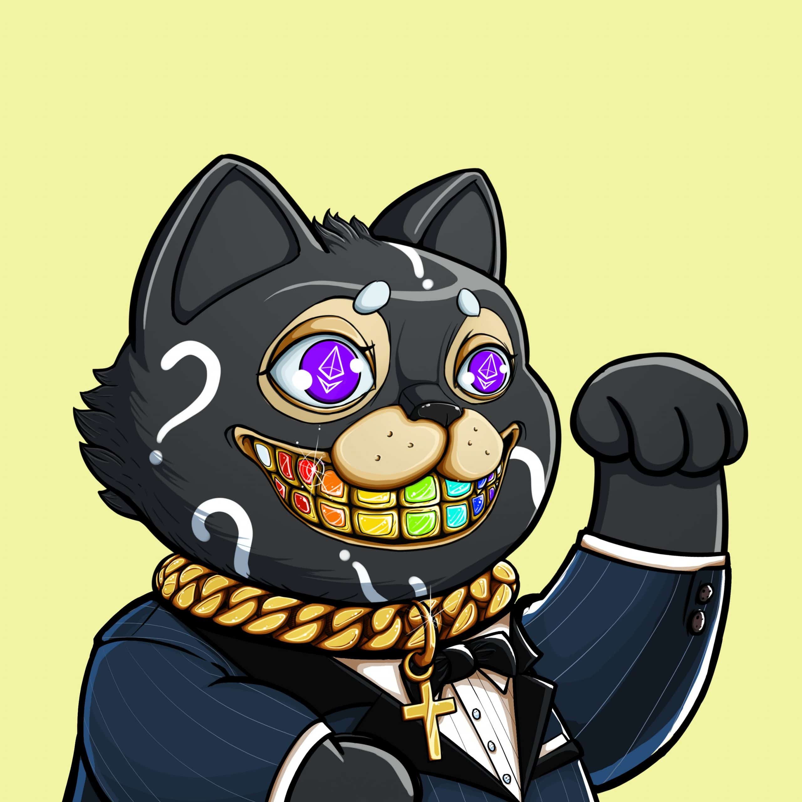 gangster avatar maneki chain and grillz