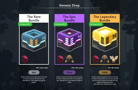 Various bundles of Chainmonsters Genesis NFT Drop