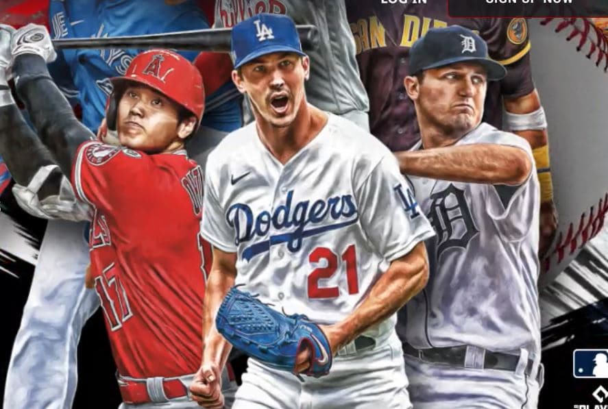 Screenshot of the official poster for the upcoming ToppsNFT Inception MLB Collection