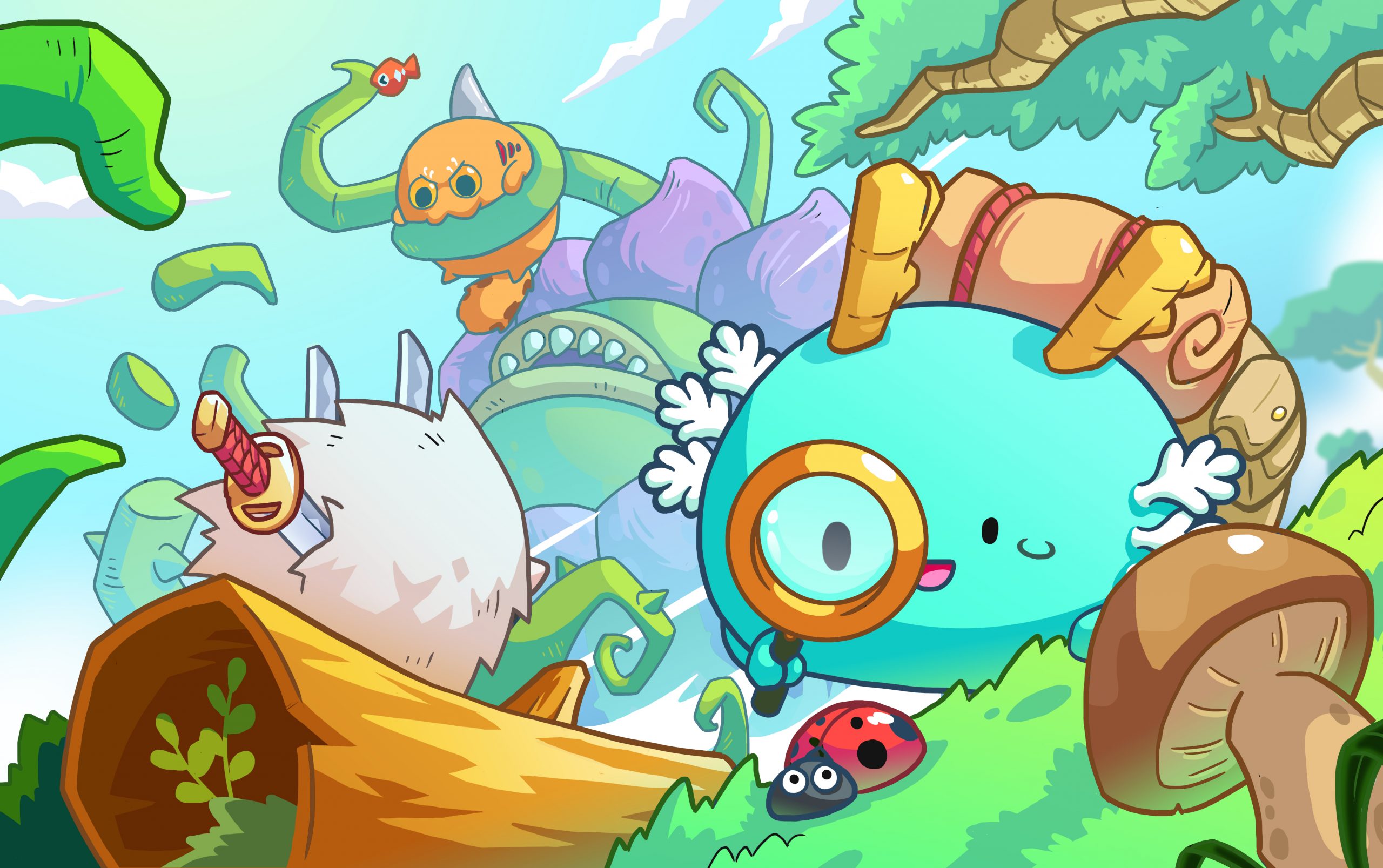 Axie Infinity play to earn blockchain game land