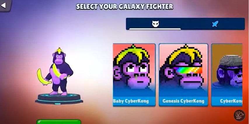 CyberKongz on Galaxy Fight Club
