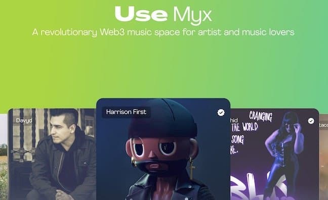 Myx platform's homepage