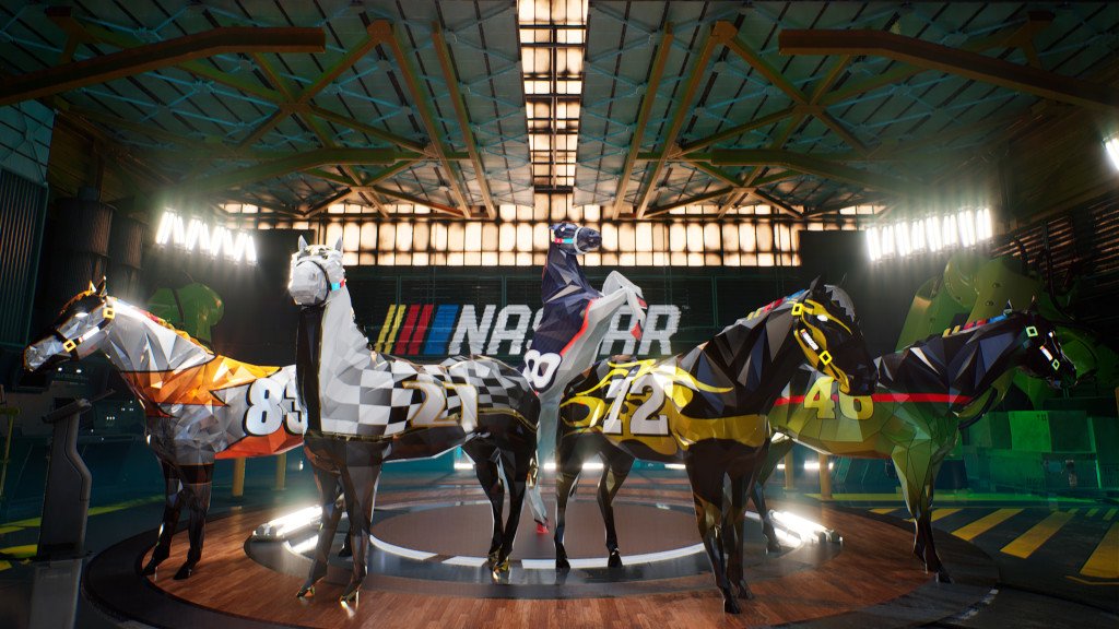 Blockchain racehorsing game Zed Run and NASCAR 