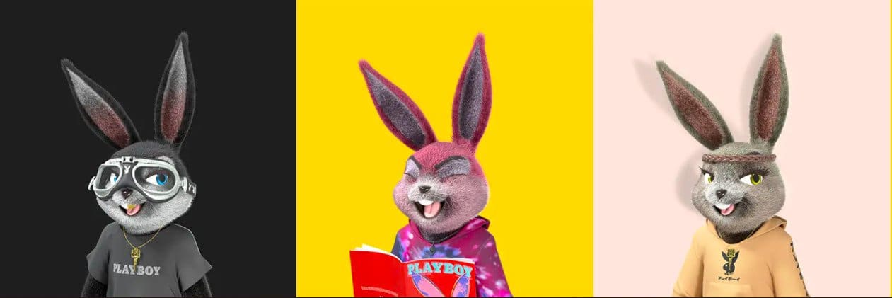 Playboy Rabbitars NFT Collectibles Feature Cute Rabbit Avatars