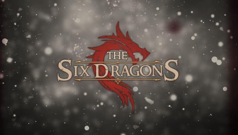 Official logo of The Six Dragons NFT-powered game