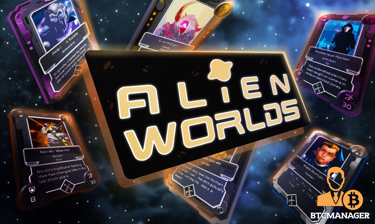 image showing Alien Worlds NFT logo 