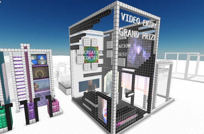 CryptoVoxels Tower as potential housing for NFT avatars