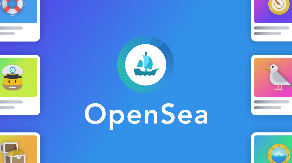 Image featuring the official Opensea NFT marketplace logo