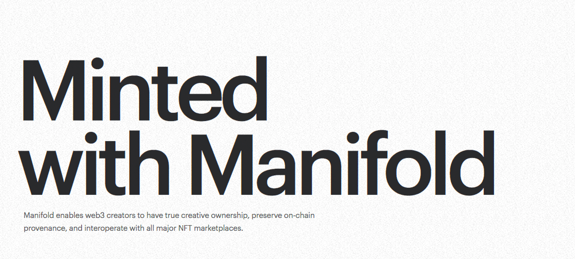 Minted with Manifold Studio