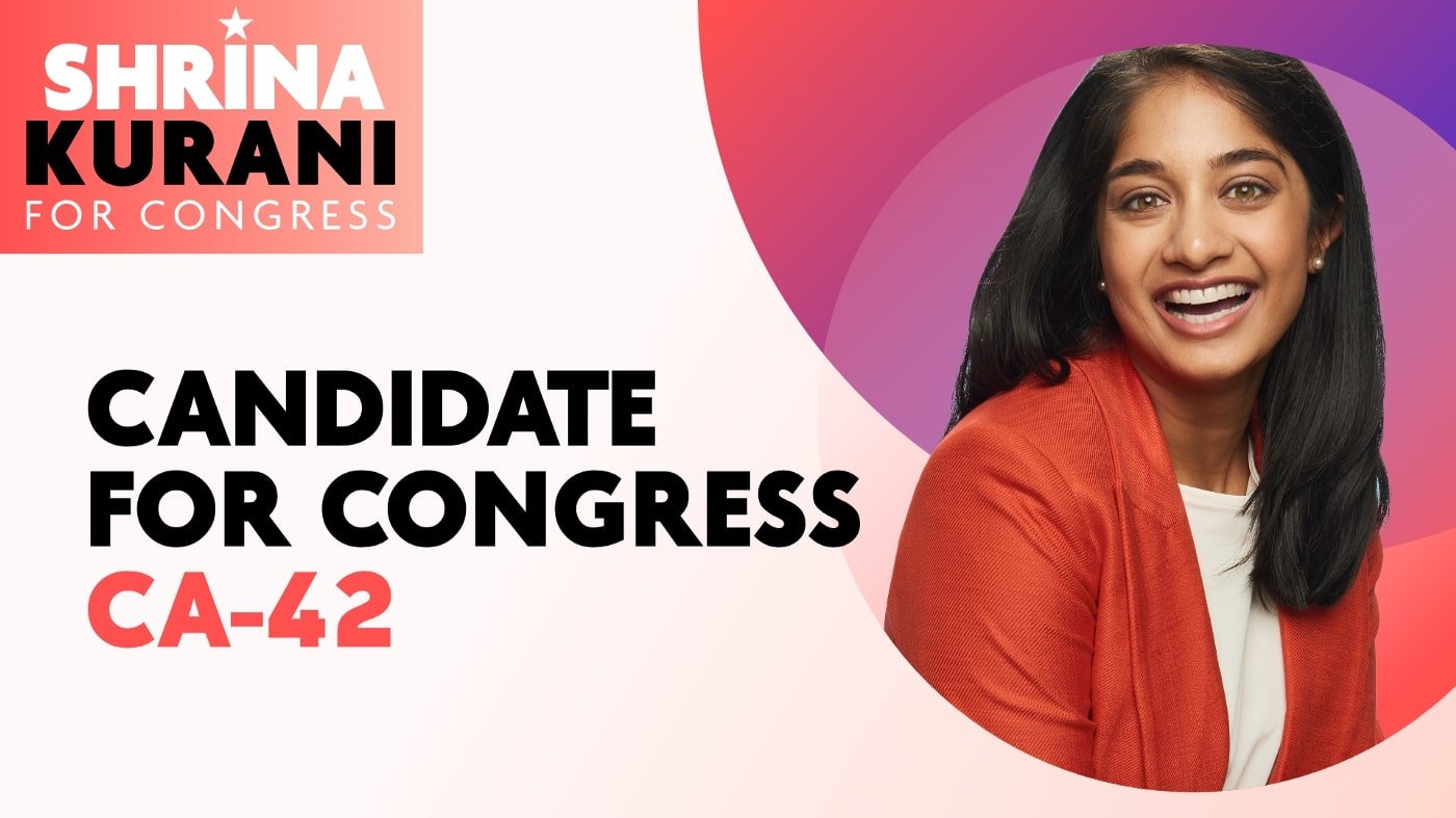 Congress Candidate Shrina Kurani election campaign poster