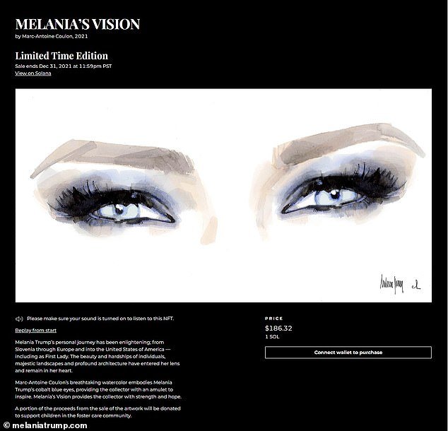 Melania Trump to Auction NFTs Inspired by Her “Cobalt Blue Eyes” - NFT