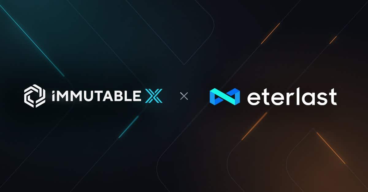 Promotional image for Eterlast Immutable X partnership