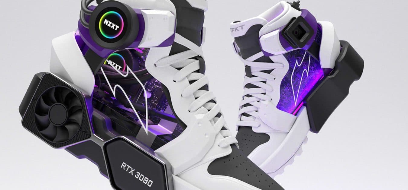 Image of a pair of RTFKT digital sneakers