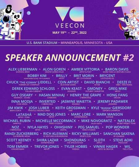 Veecon 2022 2nd speaker announcement