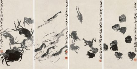 Chinese painter Qi Baishi's animal paintings