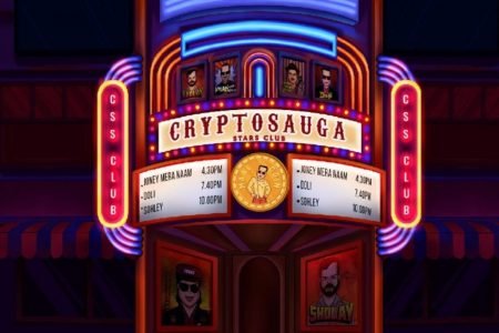 CryptoSauga Stars Club NFT collection logo and illustrations
