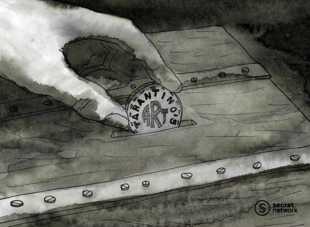 illustraition of a Tarantino coin going into a slot