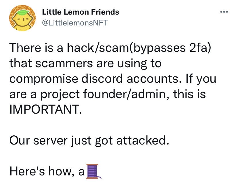 text about discord scam