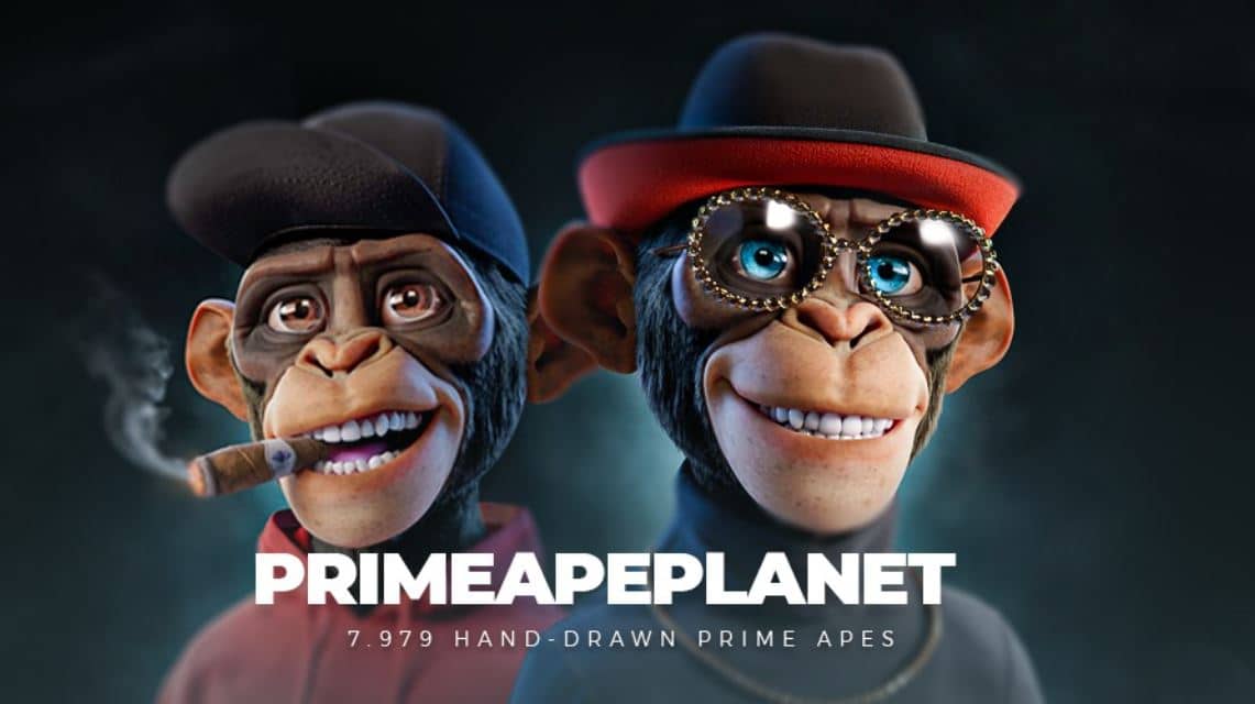 image of two Prime Ape Planet NFTs
