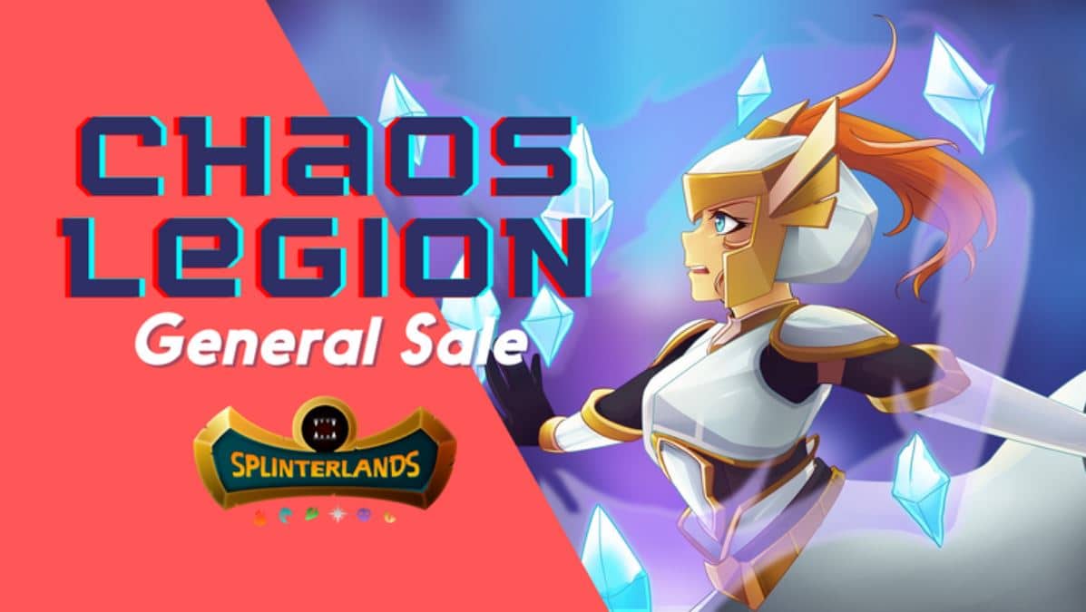 official digital poster of the Splinterlands Chaos Legion General Sale