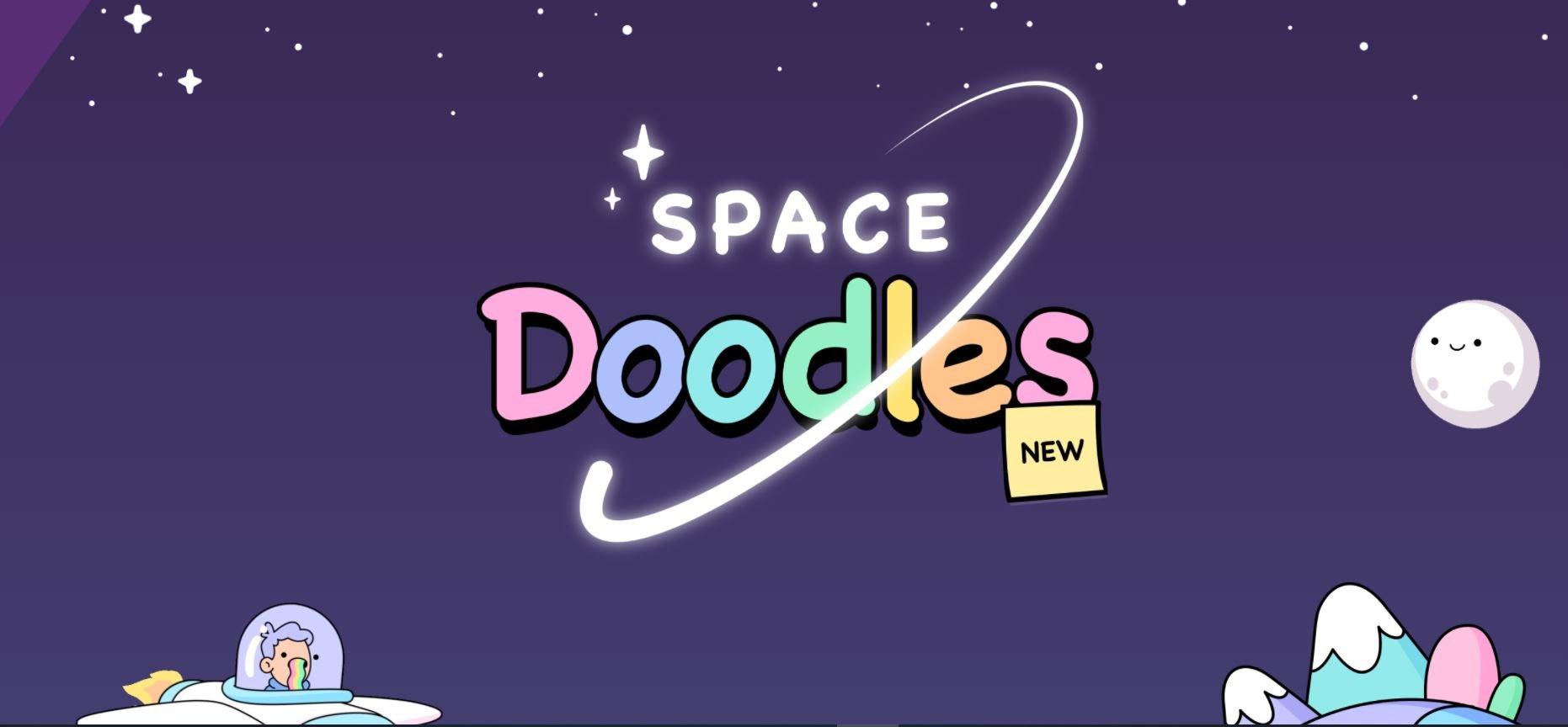Space doodles logo on official doodles NFT website