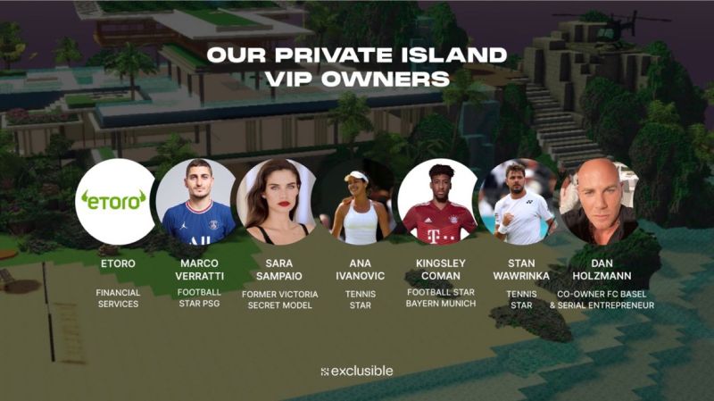 Names and images of celebrities who bought exclusible private islands
