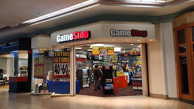 A GameStop store front