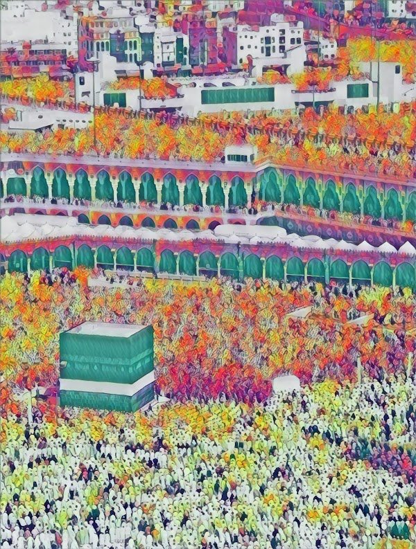 Image of the kabbah by Reem Al Faisal highlighting the shrine by the princess NFT