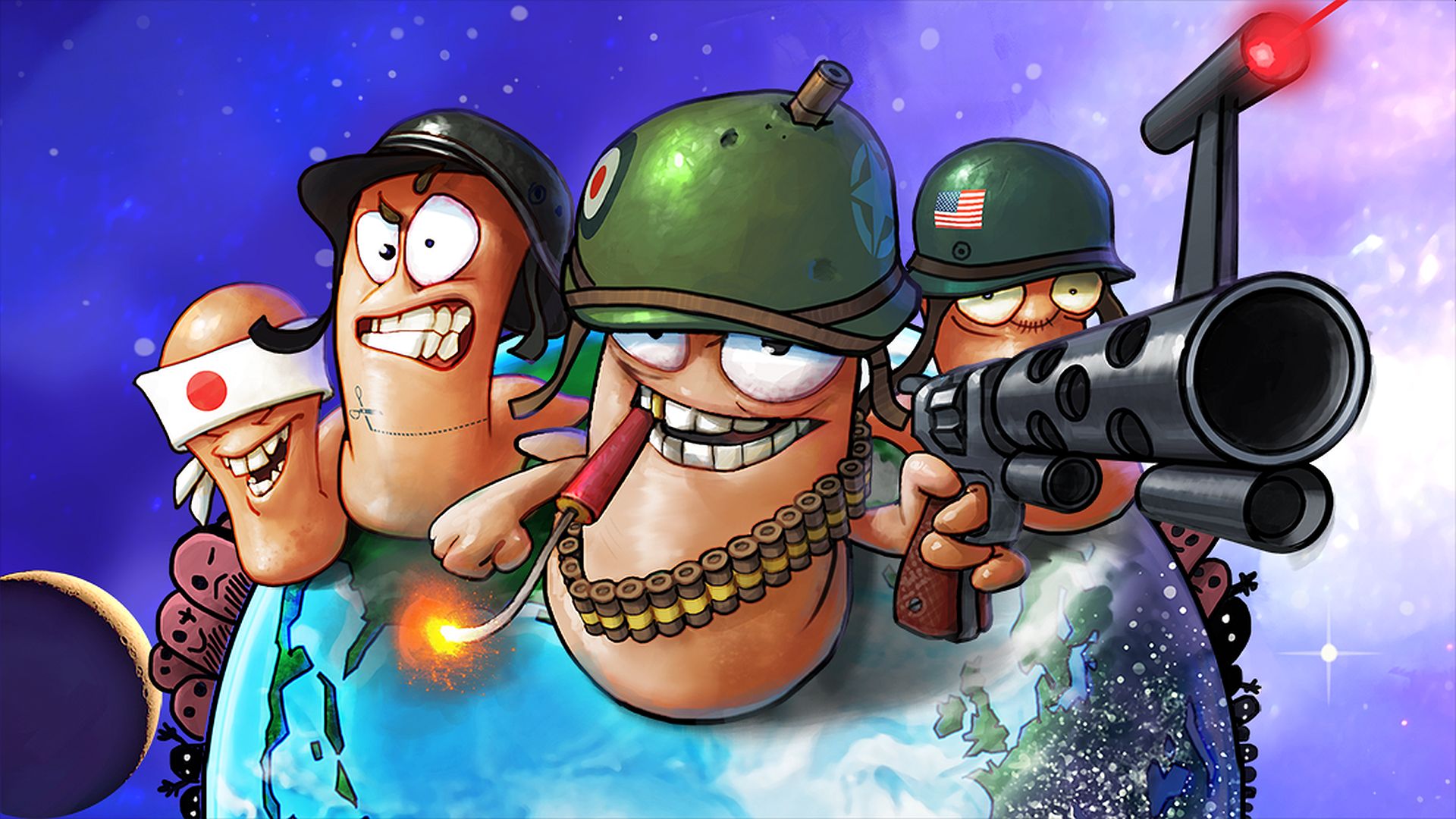 Image of the popular game Worms by Team17 who planned to launch NFT Metaworms