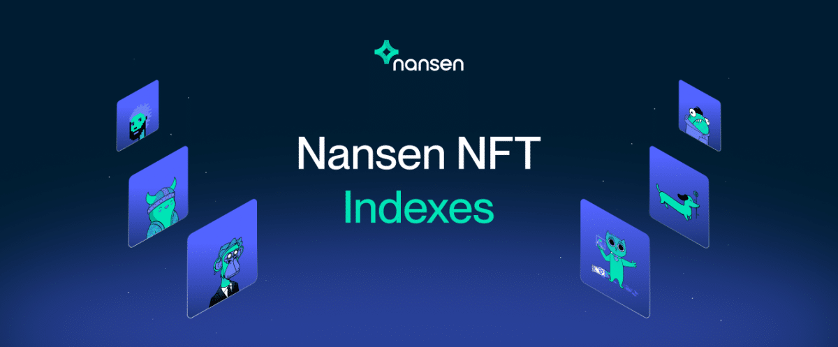 Promo poster for Nansen NFT Indexes which provide commentary on NFTs place in crypto winter
