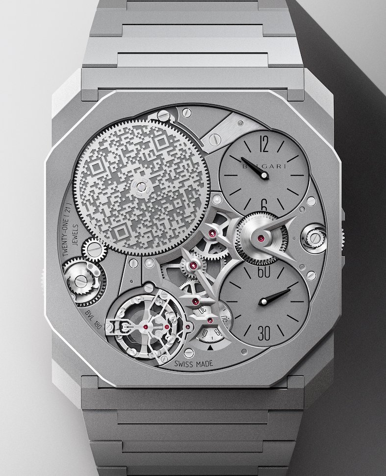 The picture shows Bulgari's NFT timepiece 