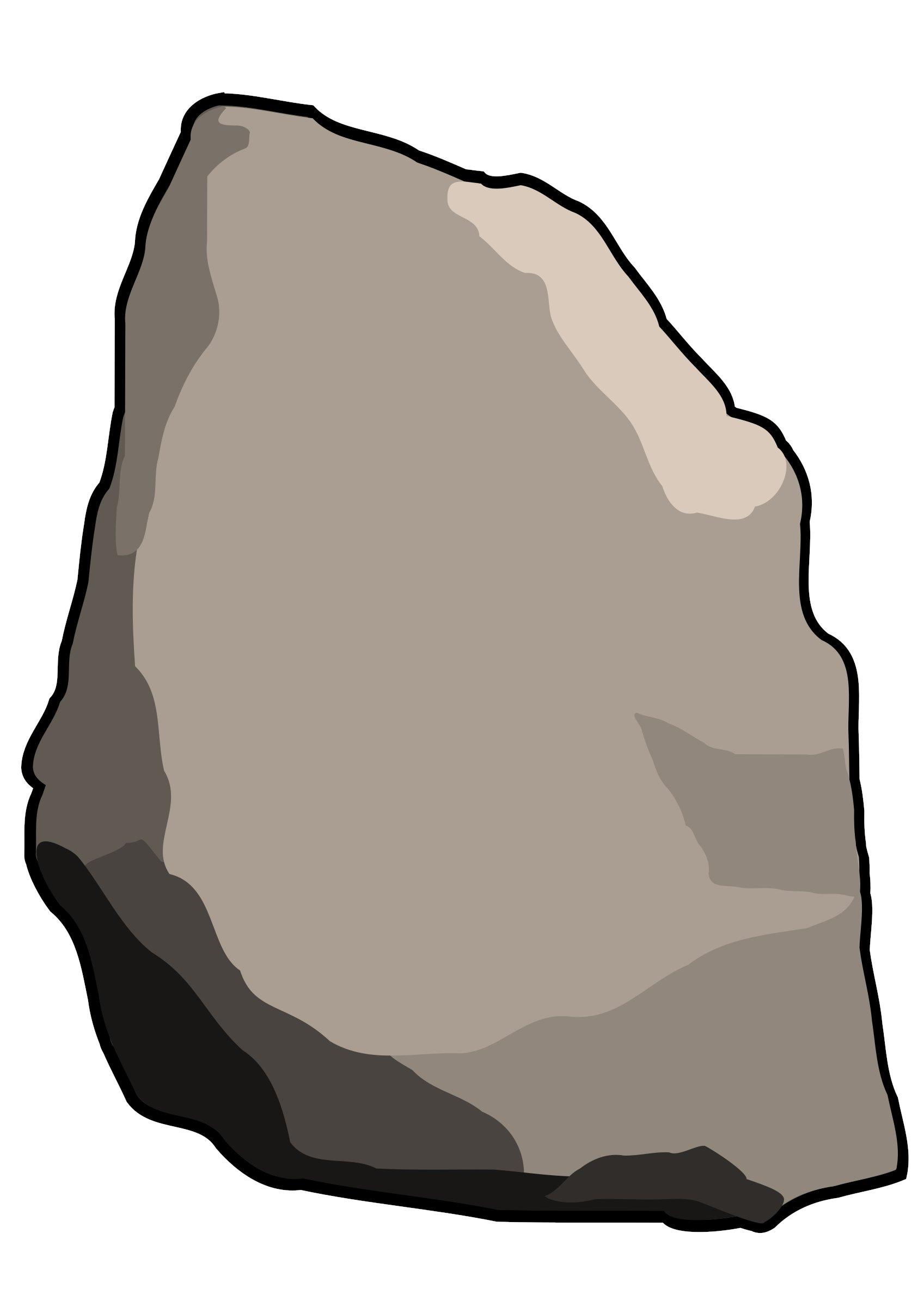 The picture depicts a rock 