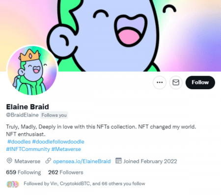 Twitter account for Doodle imposter