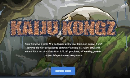 Kaiju Kongz logo with a skull and forest in the background