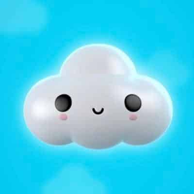 Image of a smiling FriendsWithYou smiling cartoon cloud Ryder Ripps