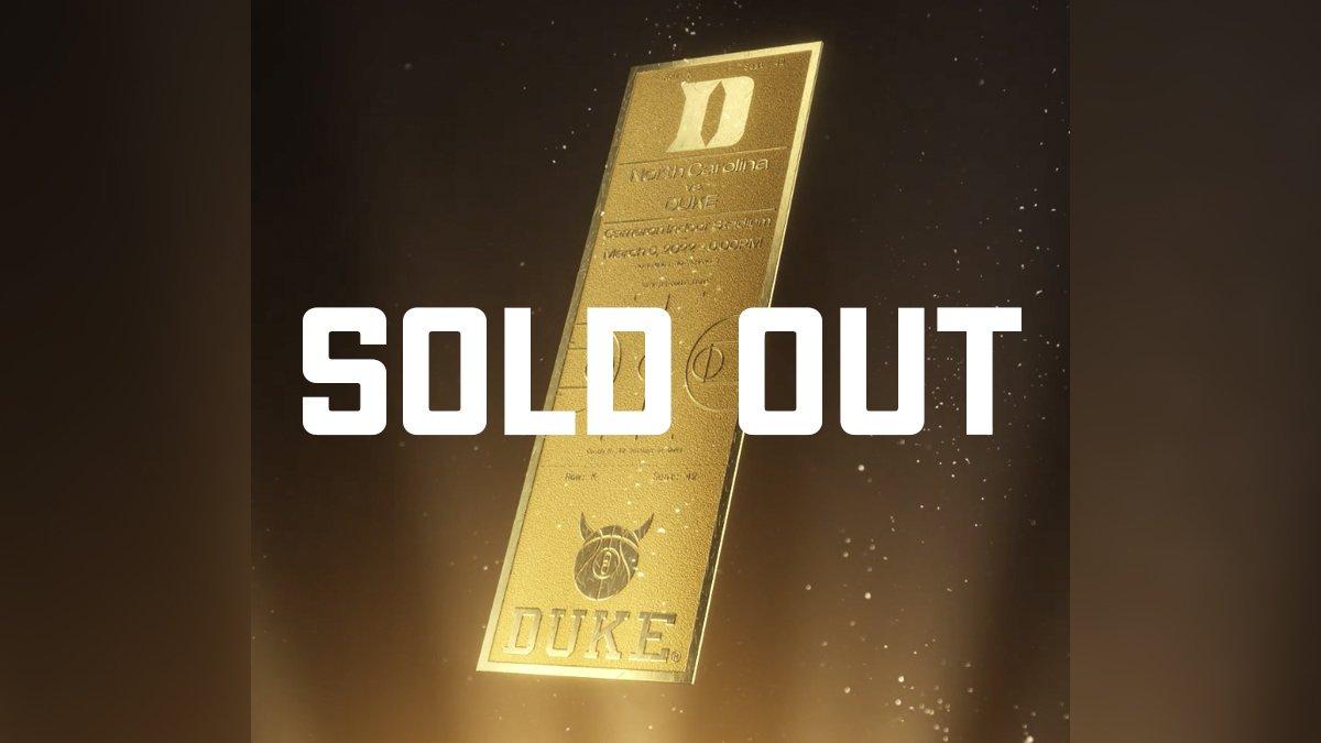 Duke Basketball NFT "Sold Out" graphic