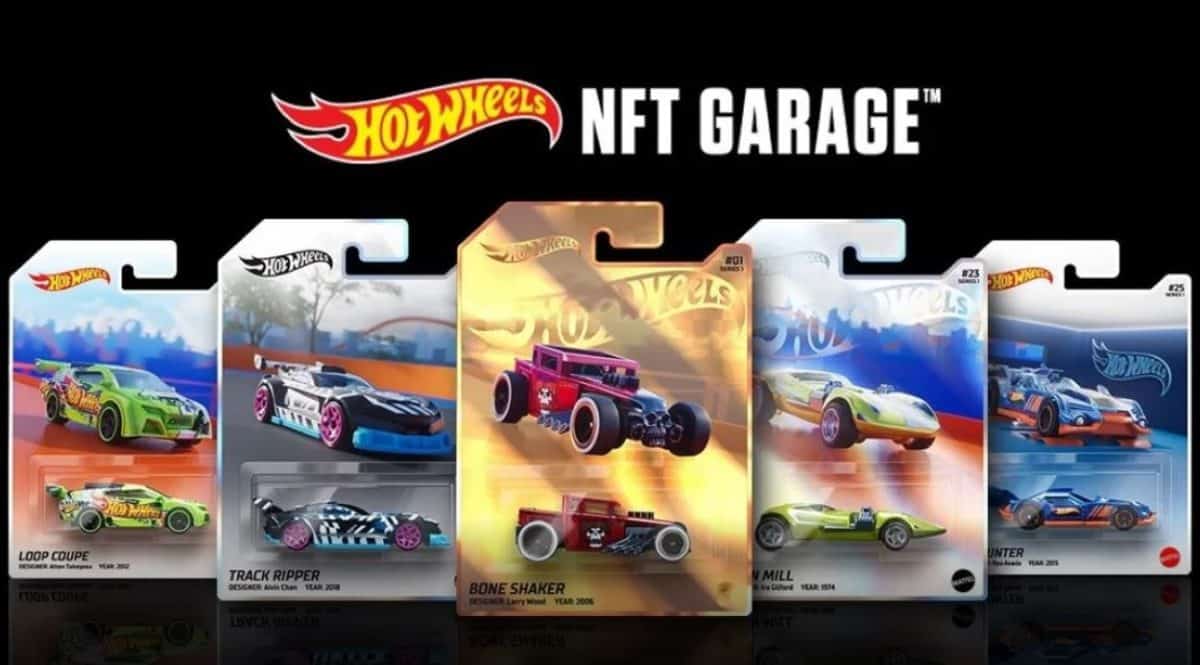 image of several Hot Wheels NFT card packs