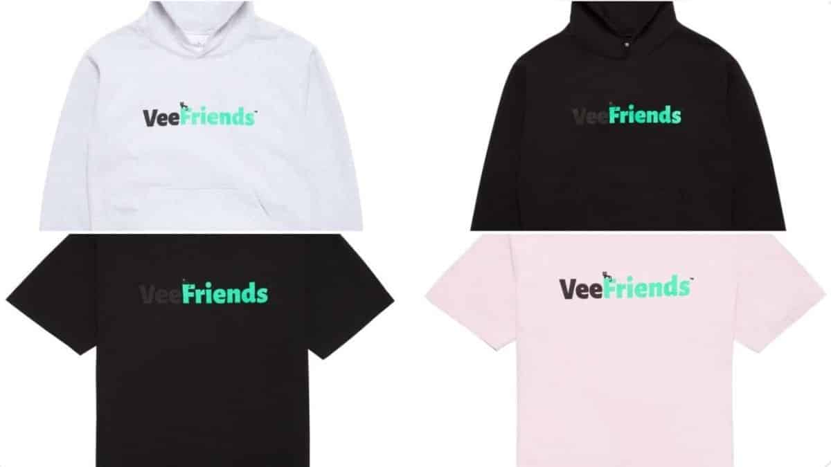 image of four VeeFriends merch items
